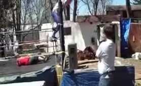 Backyard wrestling gone wrong